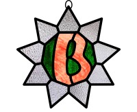 (image for) Alphabet christmas star "B"