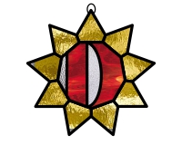 (image for) Alphabet christmas star "D"