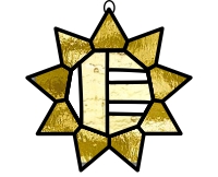 (image for) Alphabet christmas star "E"