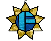 (image for) Alphabet christmas star "F"