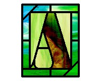 (image for) Alphabet easy tall corners &quot;A&quot;