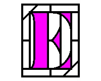 (image for) Alphabet easy tall corners "E"