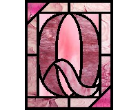 (image for) Alphabet easy tall corners "Q"