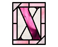 (image for) Alphabet easy tall corners "X"