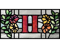 (image for) Alphabet floral "H"