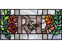 (image for) Alphabet floral "R and L" variation 1 monogram