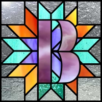 texas lone star quilt pattern with alphabet letter B