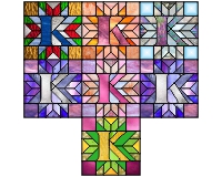 Alphabet lone star "K" var2 version 1 through 7 (image for) Alphabet lone star "K" var2 version 1 through 7