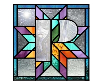 Alphabet lone star "P" variation 1 (border) (image for) Alphabet lone star "P" variation 1 (border)