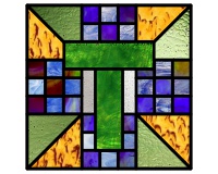 (image for) Alphabet-quilt block "T" var 2