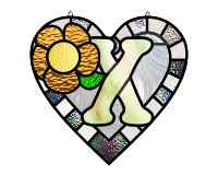 (image for) Alphabet soft "X" round heart checkers, v 1glass pattern