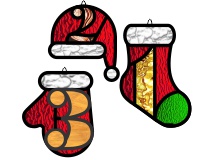 (image for) Alphabet super simple hat mitten sock set 1 2 3