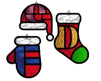 (image for) Alphabet super simple hat mitten sock set DEF