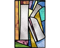 (image for) Alphabet westwood, letter K, width to height ratio 0.65:1