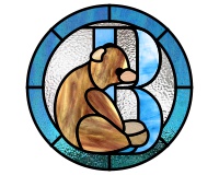 (image for) Animal alphabet - B is for bear, round