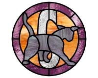 (image for) Animal alphabet - C is for cat, round