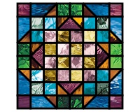 Arkansas crossroad quilt block var 1 for stained glass (image for) Arkansas crossroad quilt block var 1 for stained glass