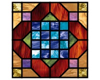 (image for) Arkansas crossroad quilt block var 2 for stained glass
