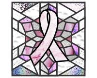 Breast cancer ribbon snowflake square v 3 (image for) Breast cancer ribbon snowflake square v 3