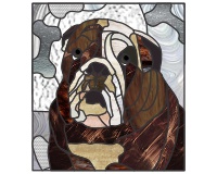 (image for) Bulldog (pattern -custom from pet photo for cremains)