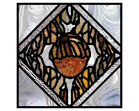 (image for) Burr oak leaf acorn mandala 2