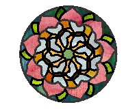 (image for) Butterfly 9 petal flower mandala 1