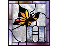 (image for) Butterfly alphabet "H"