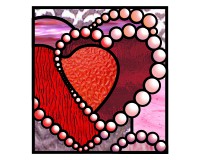 Caleb's heart - heart abstract and many jewels (image for) Caleb's heart - heart abstract and many jewels