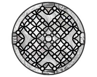 Canterbury Cathedral Becket window inspired pattern (image for) Canterbury Cathedral Becket window inspired pattern