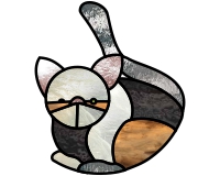(image for) Cat suncatcher (calico cat)