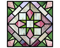 (image for) Christmas double quilt star (for glass)