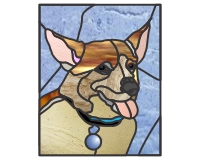 (image for) Corgi, part pug part chihuahua mix dog portrait pattern