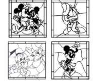 free disney set of stained glass patterns
