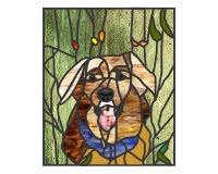 (image for) Dog named Tahoe, bandana and more background