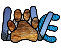 (image for) Dog paw 15 (and word LOVE)