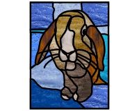 (image for) Dorell's bunny stained glass pattern
