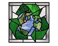(image for) Earth day 2023 abstract pattern for stained glass