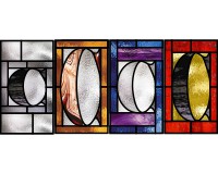 (image for) Alphabet easy C very tall, 6.5x11.5 in, stained glass pattern