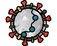 (image for) Easy covid 19 ornament suncatcher for stained glass
