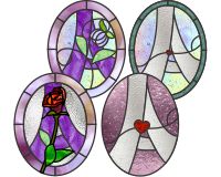 (image for) Easy oval alphabet "A" 4 var bundle