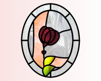 (image for) Easy oval alphabet "L" var 2