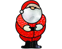 (image for) Easy santa standing 1, stained glass and glass painting decor