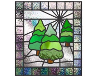 (image for) Christmas - Easy stained glass trees