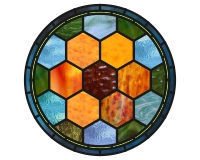 (image for) Flower garden quilt - for stained glass