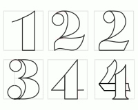 0 - 9, 3 fonts, block, broadway, decorative, individual numbers (image for) 0 - 9, 3 fonts, block, broadway, decorative, individual numbers