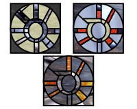(image for) Gears (abstract stained glass pattern - mechanical)
