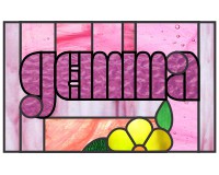 (image for) Gemma, given name, var 1, contemporary font