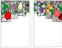 (image for) Glass curtains 3 R+L (fruit)