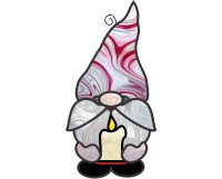 (image for) Gnome, candle suncatcher for stained glass
