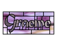 (image for) Graeme (contemporary lettering)